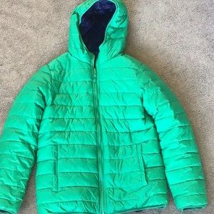LANDS END kids puffer coat size 14-16